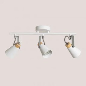 Draaibare Plafondlamp Van Ijzer Anteia Wit - Sklum