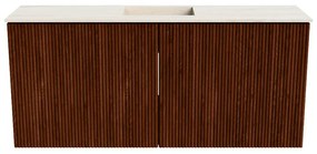 Mondiaz Joya DLux 90cm toiletmeubel ruby met wastafel faye midden 1 kraangat meli