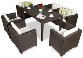 Colorado Premium 6 bruin Bica technorattan set