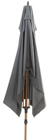 4 Seasons Azzurro parasol 200 x 300 cm antraciet solefin - houtlook frame