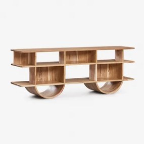 Flin Houten Stellingkast Rustiek Acaciabruin & ↑55 Cm - Sklum