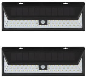 2 x Buitenlamp Zonne energie Solys L Solar Sensor Wandlamp Buiten Set
