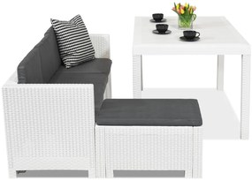 Colorado Relax Corner 4 witte Bica technorattan loungemeubelset