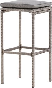 The Outsider Barkruk Noud - Grijs Wicker - 75cm - The Outsider