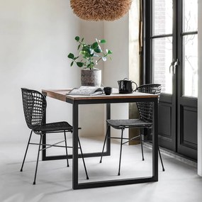 Must Living Elemental Teakhouten Eettafel 120 X 80 Cm - 120 X 80cm.