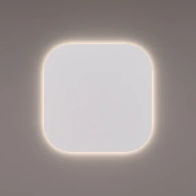 Hipp Design B01 vierkante spiegel 80x80cm met LED verlichting en verwarming