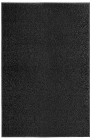 vidaXL Deurmat wasbaar 120x180 cm zwart