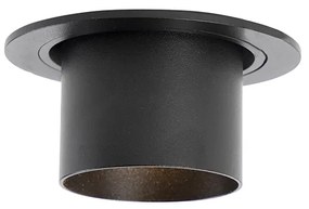 Set van 6 Moderne inbouwspot zwart rond kantelbaar - Installa