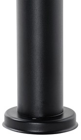 Modern buiten paaltje zwart 100 cm - Elly Modern E27 IP44 Buitenverlichting ovaal