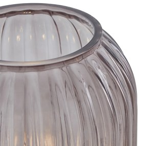 Art Deco vloerlamp zwart met smoke glas - Rid Art Deco E27 Binnenverlichting Lamp