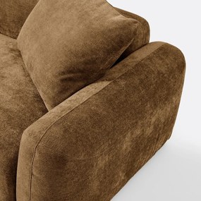 Modulaire bank, linkerhoek, met longchair, jacquard chenille, AMAD