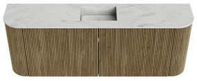 Mondiaz Joya DLux 115cm toiletmeubel ronding links/rechts dusk met wastafel faye midden 1 kraangat opalo