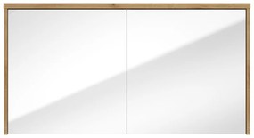 Fontana Basic spiegelkast 117cm met 2 deuren warm eiken