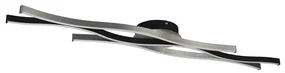 Design plafondlamp zwart met zilver incl. LED dimbaar - Blaze Design Binnenverlichting Lamp