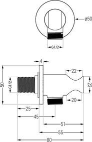Mexen Kai DR70 inbouw bad-doucheset met 25 cm regendouche, chroom - 77602DR70251-00
