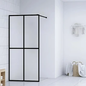 vidaXL Inloopdouchewand 118x190 cm mat gehard glas