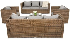 Roma Coffee 8 Tuinpunt bruin technorattan tuinmeubelen