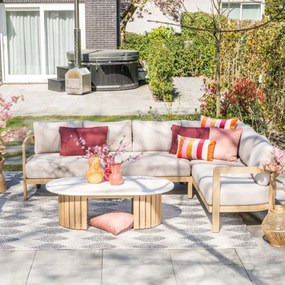 Garden Impressions Sirocco loungeset 3-delig rechts - acacia - grey sand
