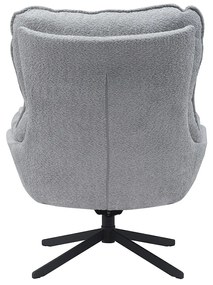 Starfurn Vera Fauteuil Chenille Stof Lichtgrijs Draaibaar