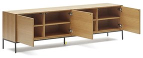 Kave Home Vedrana Design Tv-meubel Hoog Eiken - 195x40x55cm.