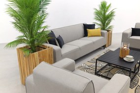 Boavista/Royalty stoel-bank loungeset - Nature Grey - 5-delig