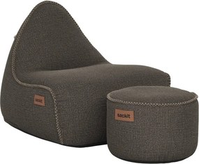 Cobana Lounge Stoel & Pouf Outdoor - Kirra Noir
