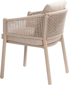 Taste by 4 Seasons Virello tuinstoel Latte Tuinstoel   beige weerbestendig