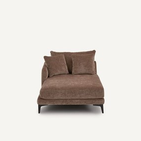 Longchair van fluweelmix, MODERNISTE, ontwerp Emmanuel Gallina