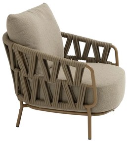 4 Seasons Outdoor Biarritz loungestoel amber Loungestoel   beige weerbestendig