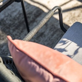 Garden Impressions Natas tuinstoel stapelbaar grijs - 4 stuks