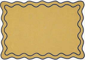 Placemat Beja met geborduurde rand