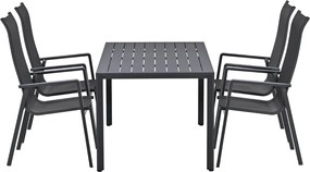 Garden Impressions Siena tuinset 5-delig - Kasper tuintafel 160x84 cm
