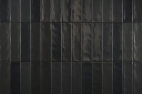 DTG Tempo wandtegel 6.5x25cm zwart mat