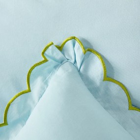 Effen kussensloop met franjes in gewassen katoen, Scenario