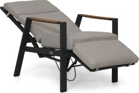 Lifestyle Garden Furniture Camino Relax Stoel Gasveer Verstelbaar Aluminium Grijs