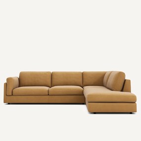 Ombouwbare hoekbank, in linnen fluweel, César