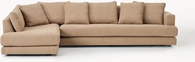 Bouclé hoekbank Tribeca (4-zits)