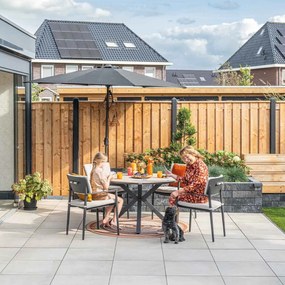 Garden Impressions Lotus parasol Ø300 cm - zwart