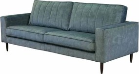 3 zitsbank - Linje - velours Adore blauw 158