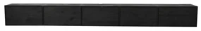 Starfurn Vision Zwart Tv-meubel Hangend 280 Cm - 280x35x30cm.