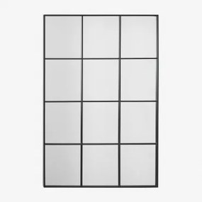 Rechthoekige Wandspiegel 80x120 Cm In Metaal Niember Zwart - Sklum