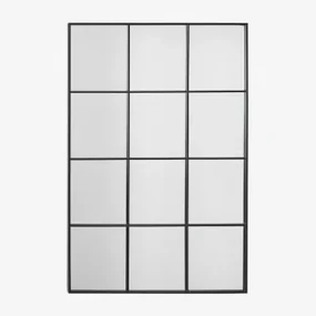 Rechthoekige Wandspiegel 80x120 Cm In Metaal Niember Zwart - Sklum