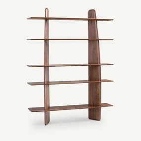 Boekenrek van massief notenhout, Iloss