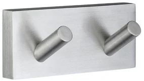 Smedbo House Handdoekhouder - 9x4x4.1cm - zelfklevend / boren - Massief messing Mat Chroom RS356