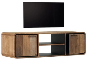 DTP Home Evo Hangend Tv-meubel Met Ronde Hoeken 145 Cm - 145x40x40cm.