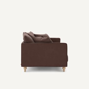 3-zits compacte zetel van linnen fluweel, LAZARE