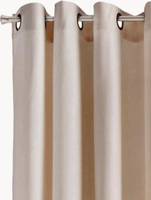 Fluwelen dim-out gordijnen Nora met ringen, 2-delig, B 140 cm