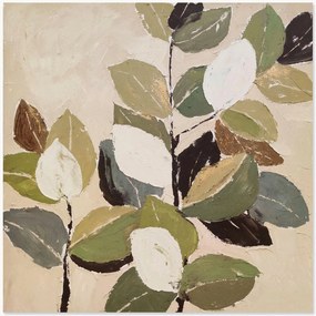 Handbeschilderd canvasdoek Foliage