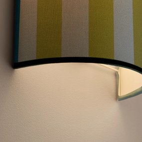 Wandlamp, van gestreept katoen en fluweel, STRIA