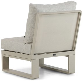 Hoek loungeset 6 personen Aluminium/Polywood (teakfinish) Taupe  Lifestyle Garden Furniture Lezo